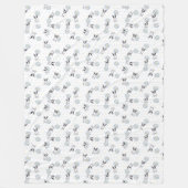 French Bulldog Daisy Fleece Blanket (Vorderseite)