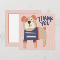 French Bulldog Danke, Card