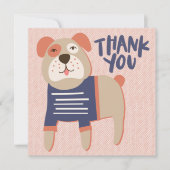 French Bulldog Danke, Card (Vorderseite)