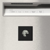 French Bulldog Dog And Moon Halloween Anzug Magnet (In Situ (Geschirrspüler))