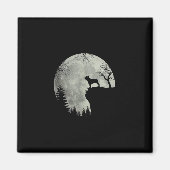 French Bulldog Dog And Moon Halloween Anzug Magnet (Vorne)