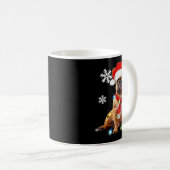 French Bulldog Dog Christmas Light Pajama Pet Xmas Kaffeetasse (VorderseiteRechts)