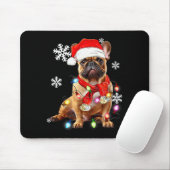 French Bulldog Dog Christmas Light Pajama Pet Xmas Mousepad (Mit Mouse)