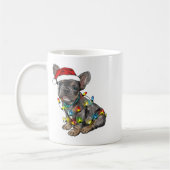 French Bulldog Dog Christmas Lights Santa Xmas Pet Kaffeetasse (Links)