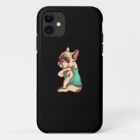 French Bulldog Dog I Love Mom Tattoo Lover Gift