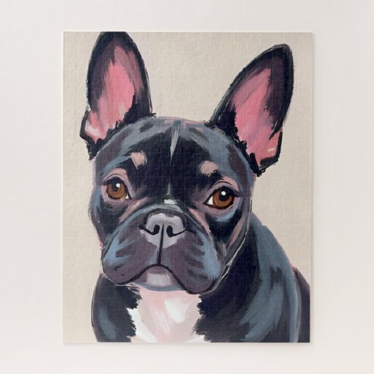 French Bulldog Dog Painting Puzzle (Vertikal)