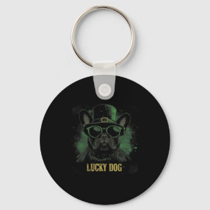 French Bulldog Dog - St. Patrick's Day Saint Paddy Schlüsselanhänger