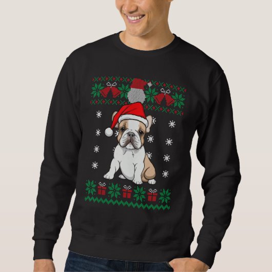 French Bulldog Dog Ugly Sweater Christmas Puppy Do Sweatshirt (Vorderseite)