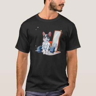 French Bulldog Dog Weightlifting Deadlift Men Fitn T-Shirt