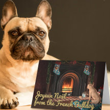 French Bulldog Dose Weihnachtskarte