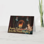 French Bulldog Dose Weihnachtskarte Feiertagskarte (Vorderseite)