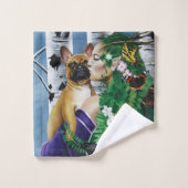 French Bulldog Dryad Fantasy Badhandtuch Set (Waschlappen)