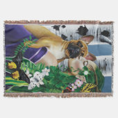 French Bulldog Dryad Fantasy Decke (Vorderseite)