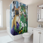 French Bulldog Dryad Fantasy Duschvorhang (Beispiel)