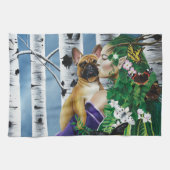 French Bulldog Dryad Fantasy Geschirrtuch (Horizontal)