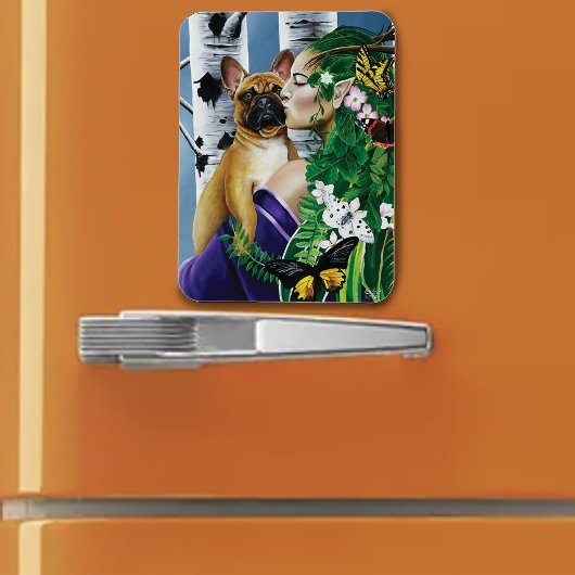 French Bulldog Dryad Fantasy Magnet