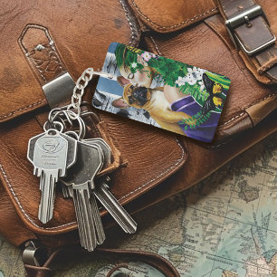 French Bulldog Dryad Fantasy Schlüsselanhänger