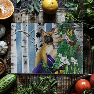 French Bulldog Dryad Fantasy Schneidebrett