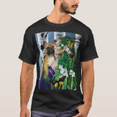 French Bulldog Dryad Fantasy T-Shirt (Vorderseite)
