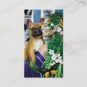 French Bulldog Dryad Fantasy Visitenkarte (Vorderseite)