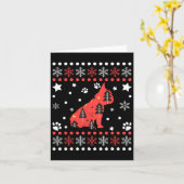 French Bulldog Eigentümer von Christmas Dog Patter Karte (Gelbe Blume)