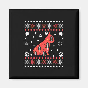 French Bulldog Eigentümer von Christmas Dog Patter Magnet