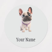 French Bulldog Etiketten (Design 2)