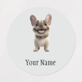 French Bulldog Etiketten (Design 1)