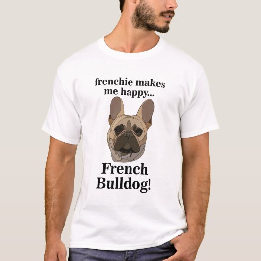 French Bulldog Face Dog Lover T-Shirt (Vorderseite)