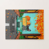 French Bulldog Fall Pumpkin Puzzle (Horizontal)