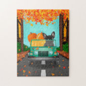 French Bulldog Fall Pumpkin Puzzle (Vertikal)
