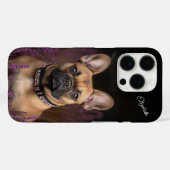 French Bulldog Fawn Frenchie Personalisiert Case-Mate iPhone Hülle (Rückseite (Horizontal))