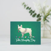 French Bulldog Feliz Naughty Dog Weihnachten (Stehend Vorderseite)