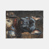 French Bulldog Fleece Blanket (Vorderseite (Horizontal))