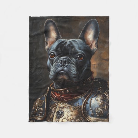 French Bulldog Fleece Blanket (Vorderseite)