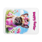 French Bulldog Flowers Easter French Bulldog Magnet (Horizontal)