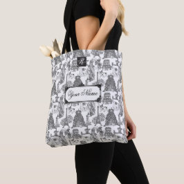 FRENCH BULLDOG Frenchie Black Toile mit Individuel Tasche