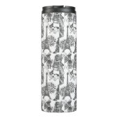 FRENCH BULLDOG Frenchie Black Toile Thermosbecher (Rückseite)