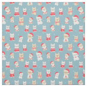 French Bulldog Frenchie Christmas Pattern Stoff (Muster)