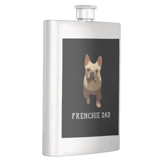 French Bulldog, Frenchie Dad Flachmann (Rechts)