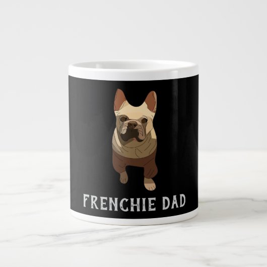 French Bulldog, Frenchie Dad Jumbo-Tasse (Vorderseite)