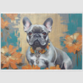 French Bulldog Frenchie Decoupage Tissue Paper Seidenpapier (Vorderseite)