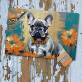French Bulldog Frenchie Decoupage Tissue Paper Seidenpapier