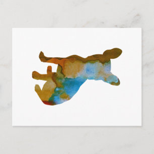 French Bulldog Frenchie Dog Art Postkarte