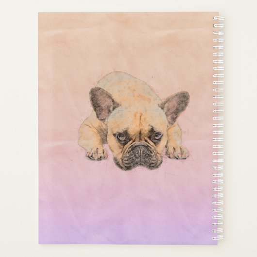 French Bulldog - Frenchie Dog Planer (Rückseite)