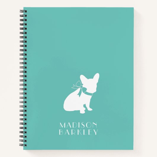 French Bulldog Frenchie Dog Puppy Frenchy Notizblock (Vorderseite)