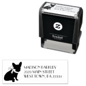 French Bulldog Frenchie Dog Puppy Frenchy Permastempel (Beispiel)