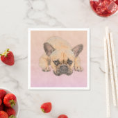 French Bulldog - Frenchie Dog Serviette (Beispiel)