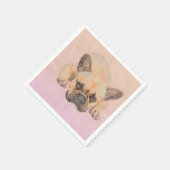 French Bulldog - Frenchie Dog Serviette (Ecke)