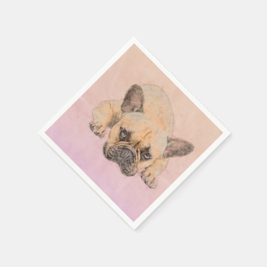 French Bulldog - Frenchie Dog Serviette (Ecke)